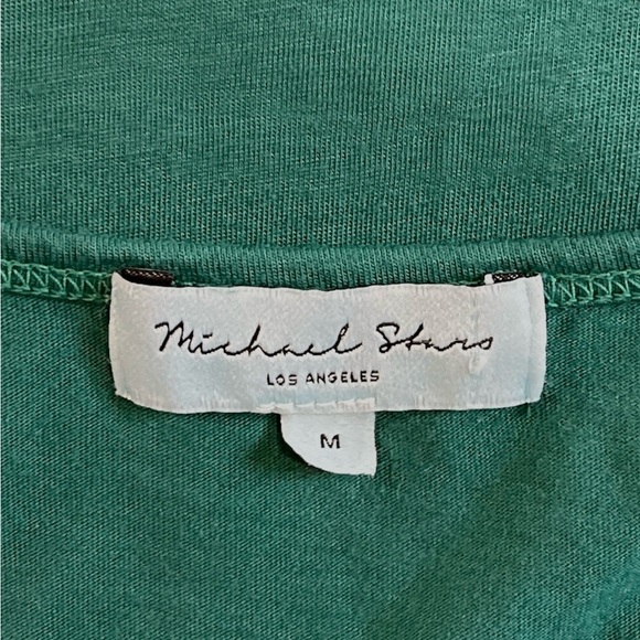 MICHAEL STARS Maxi Dress, Side Slit, Pull-On, Color Green, Size Medium - Picture 4 of 12